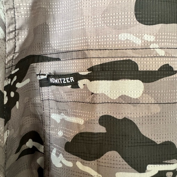 HOWITZER MEN'S CAMO PRINT AMBUSH SHORT SLEEVE BUTTON DOWN SHIRT Size 2X - Picture 5 of 11